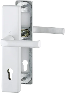 Bezpečnostní dveřní kování LONDON bez krytu 92 mm klika/klika bílá